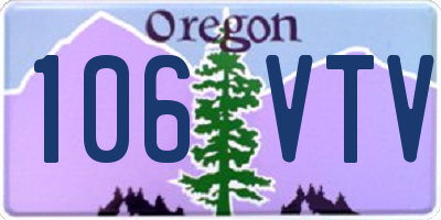 OR license plate 106VTV