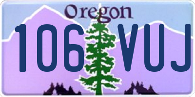 OR license plate 106VUJ