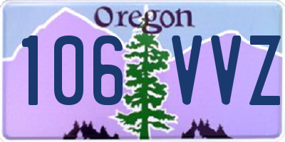 OR license plate 106VVZ