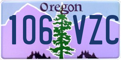 OR license plate 106VZC
