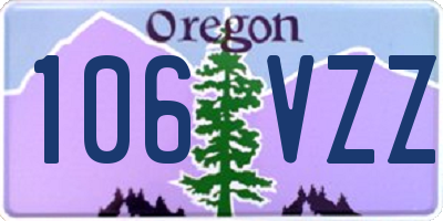 OR license plate 106VZZ