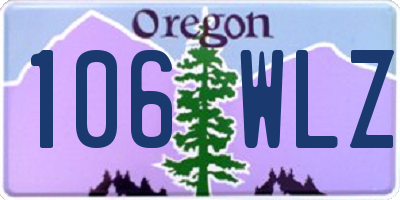 OR license plate 106WLZ
