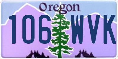 OR license plate 106WVK
