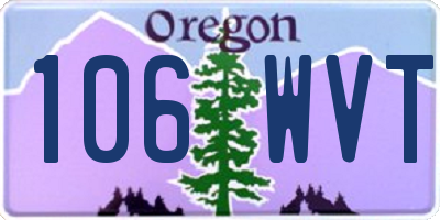 OR license plate 106WVT