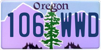OR license plate 106WWD