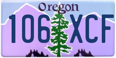 OR license plate 106XCF