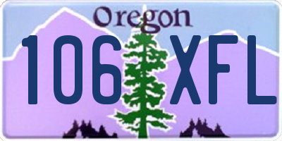 OR license plate 106XFL