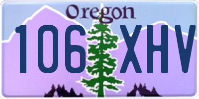 OR license plate 106XHV