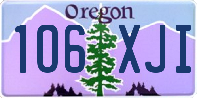 OR license plate 106XJI