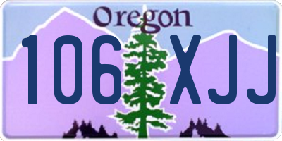 OR license plate 106XJJ