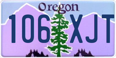 OR license plate 106XJT