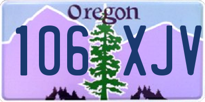 OR license plate 106XJV