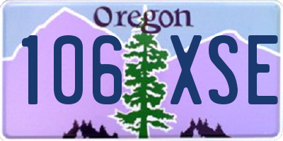 OR license plate 106XSE