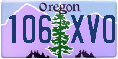 OR license plate 106XVO