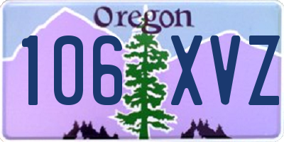 OR license plate 106XVZ