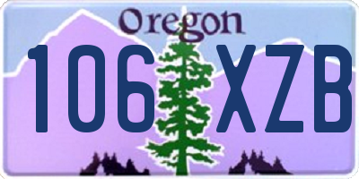 OR license plate 106XZB