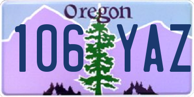 OR license plate 106YAZ