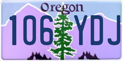 OR license plate 106YDJ