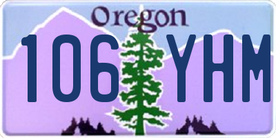OR license plate 106YHM