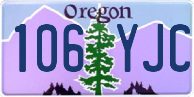 OR license plate 106YJC