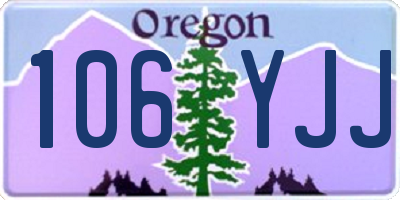 OR license plate 106YJJ
