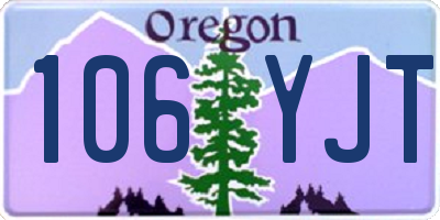 OR license plate 106YJT