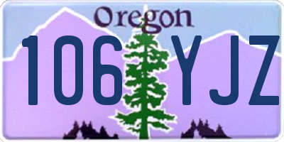OR license plate 106YJZ