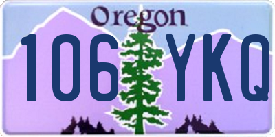 OR license plate 106YKQ