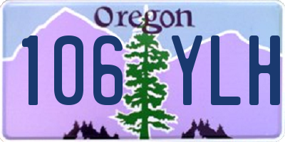 OR license plate 106YLH