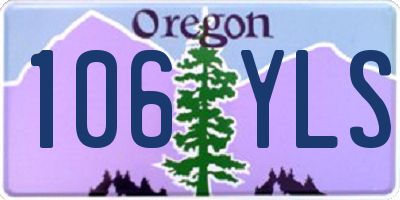 OR license plate 106YLS