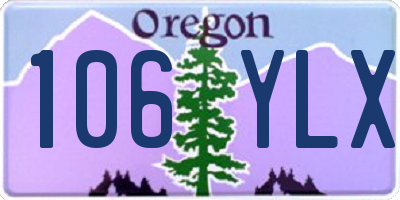 OR license plate 106YLX