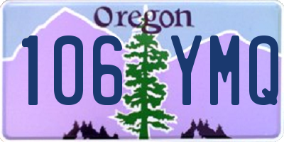 OR license plate 106YMQ