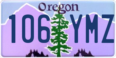 OR license plate 106YMZ
