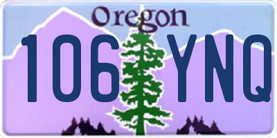 OR license plate 106YNQ