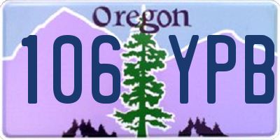 OR license plate 106YPB