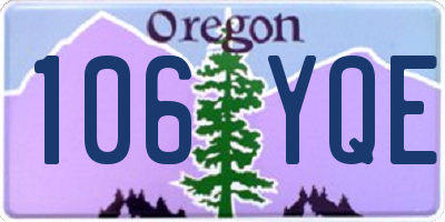 OR license plate 106YQE