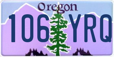 OR license plate 106YRQ