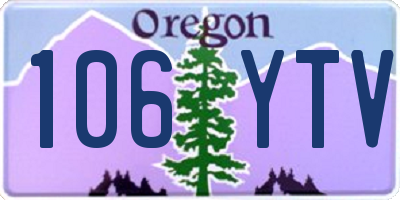 OR license plate 106YTV