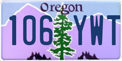 OR license plate 106YWT