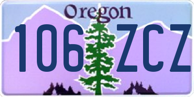 OR license plate 106ZCZ
