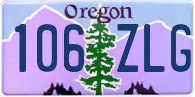 OR license plate 106ZLG
