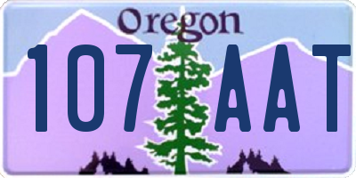 OR license plate 107AAT