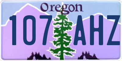 OR license plate 107AHZ