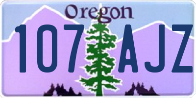 OR license plate 107AJZ