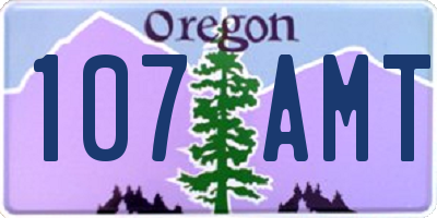 OR license plate 107AMT