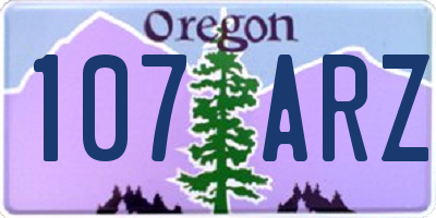 OR license plate 107ARZ