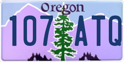 OR license plate 107ATQ