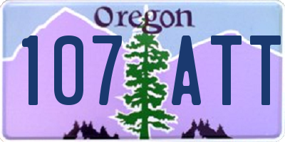 OR license plate 107ATT