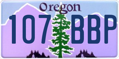 OR license plate 107BBP
