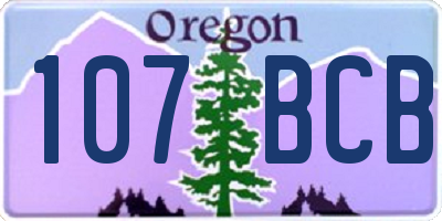 OR license plate 107BCB